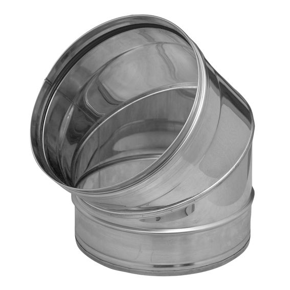 CODO SW PELLET INOX 316L 45º C/JUNTA