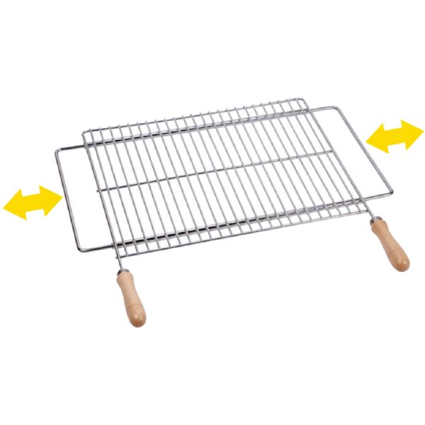 PARRILLA ACERO INOX EXTENSIBLE