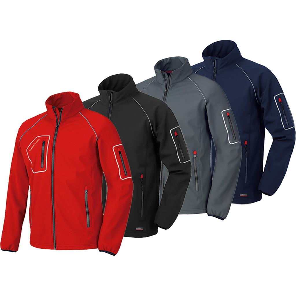 CAZADORA SOFTSHELL JUST ROJO 4515NB T-S