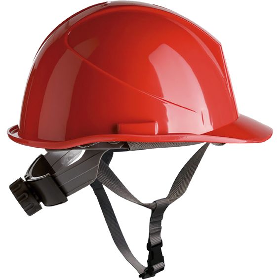 CASCO OBRA C/ROSCA+BARBUQ.80534 ROJO