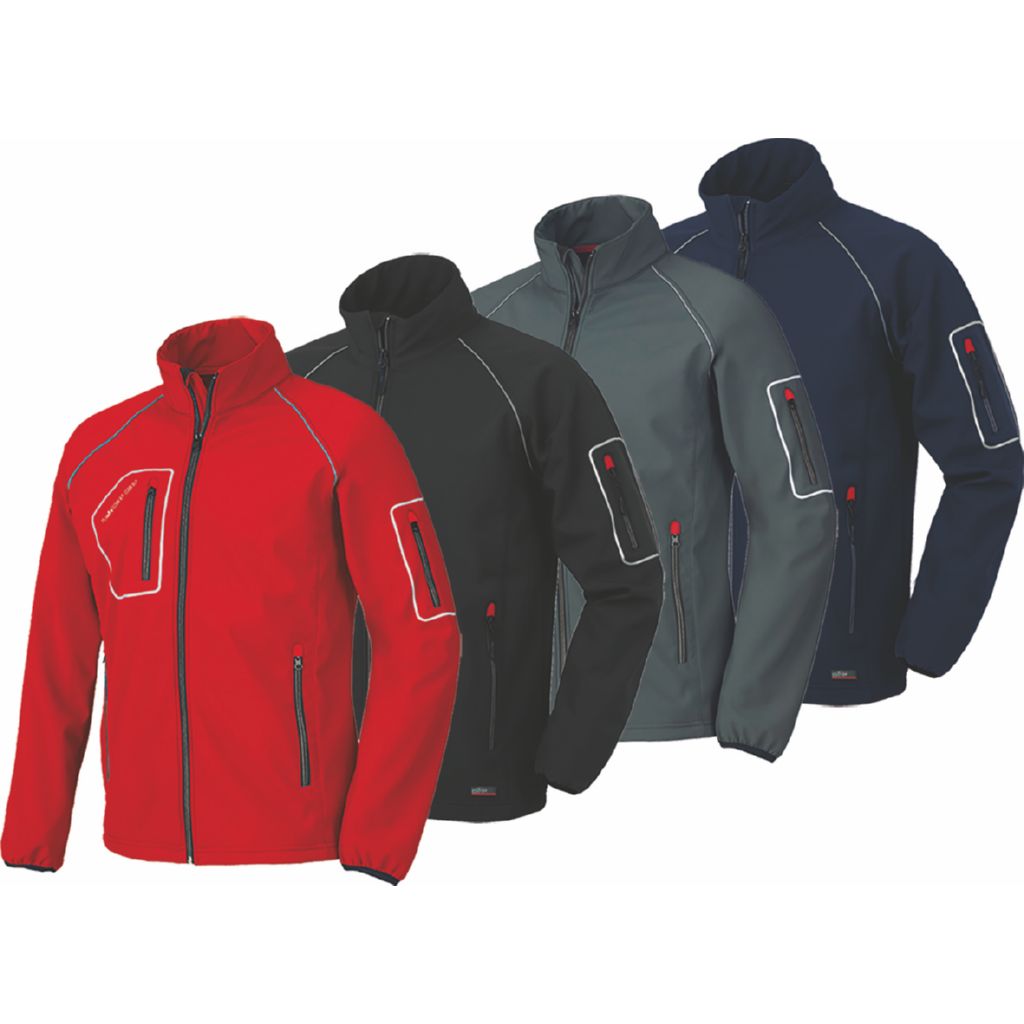 CAZADORA SOFTSHELL JUST AZUL 4515N T-M