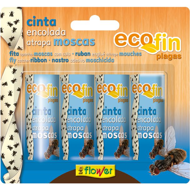 CINTA ENCOLADA MOSCAS 70544 4PZ BLISTER