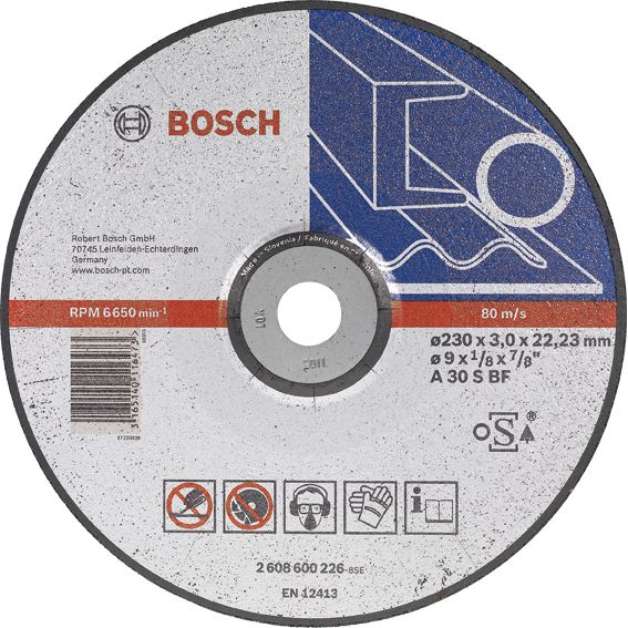 DISCO CONCAVO A30S BF 230X3,0X22,23 C.ME