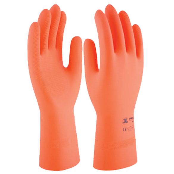 GUANTE LATEX NAT.FLOCADO PROTEX HD35 T09