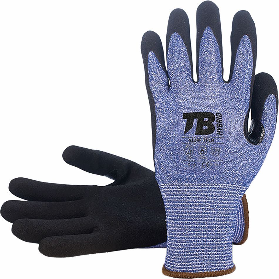 GUANTE NYLON NITRILO 413RF TFLN T07 AZUL