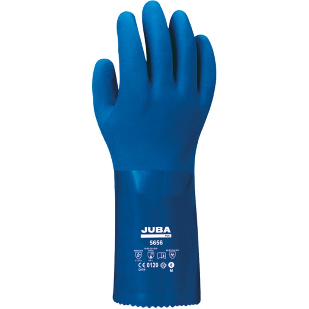 GUANTE PVC H5656 T-08/M AZUL