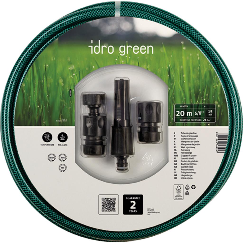 MANGUERA IDRO KIT GREEN 23115151 15X15MT