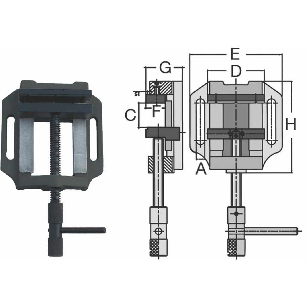 MORDAZA PRISMATICA FTX-125N-MT 125X115MM