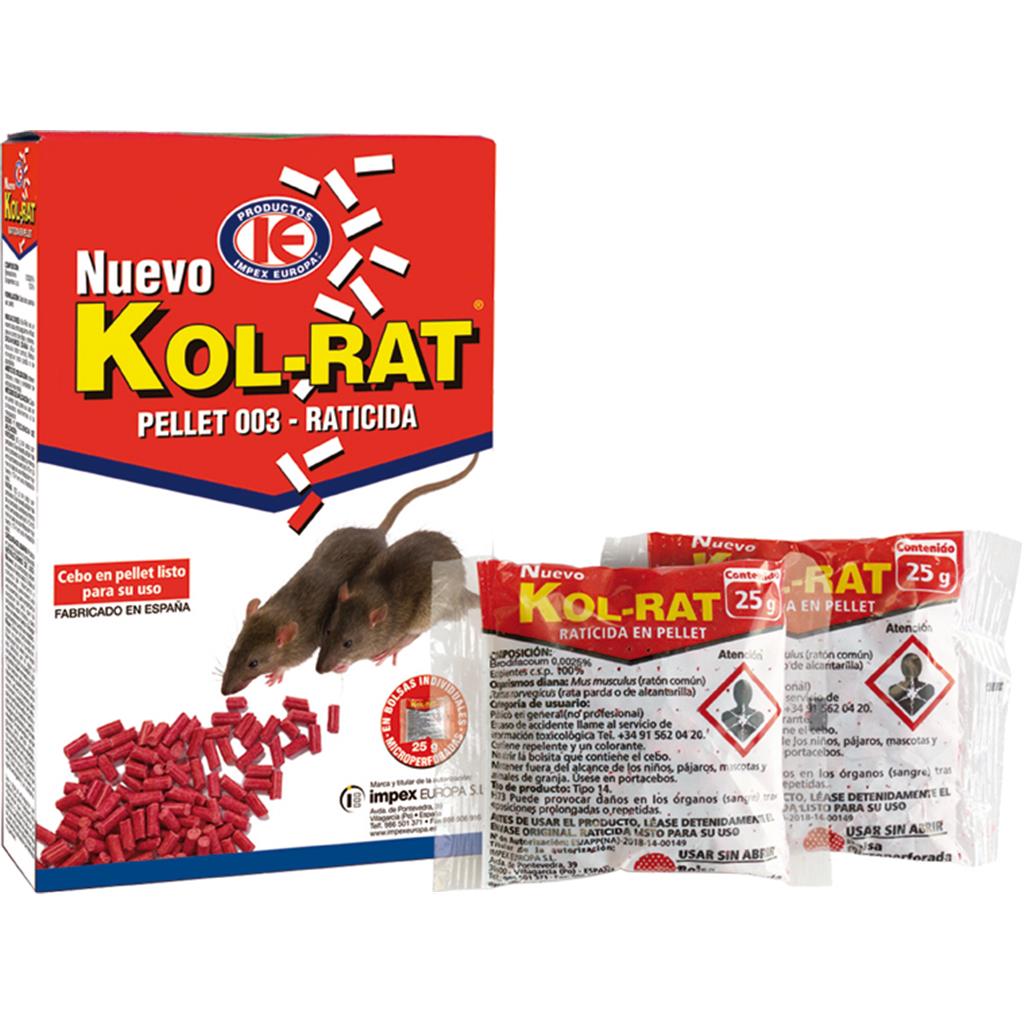 RATICIDA PELLET KOL-RAT 150GR