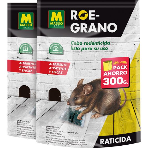 RATICIDA ROE-GRANO 231616 150+150GR