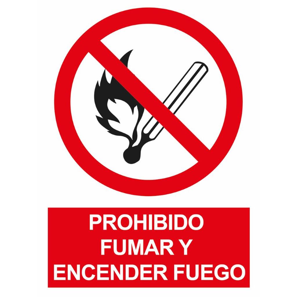 SEÑAL PROHIBIDO FUMAR/ENCEN.FUEGO SP853