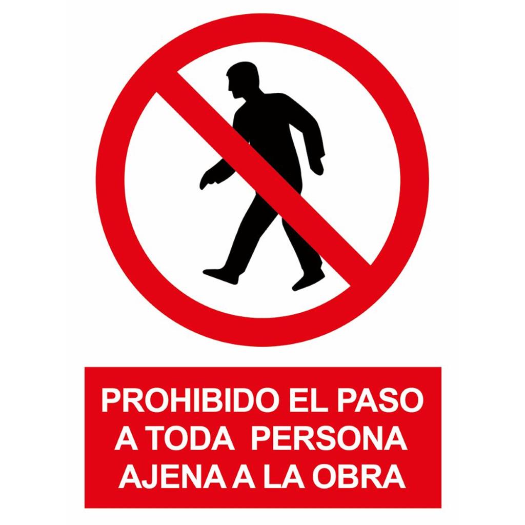 SEÑAL PROHIBIDO PASO PERS.AJE.OBRA SP851