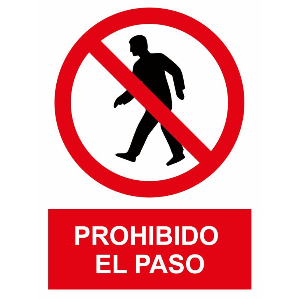 SEÑAL PROHIBIDO PASO SP897 40X30