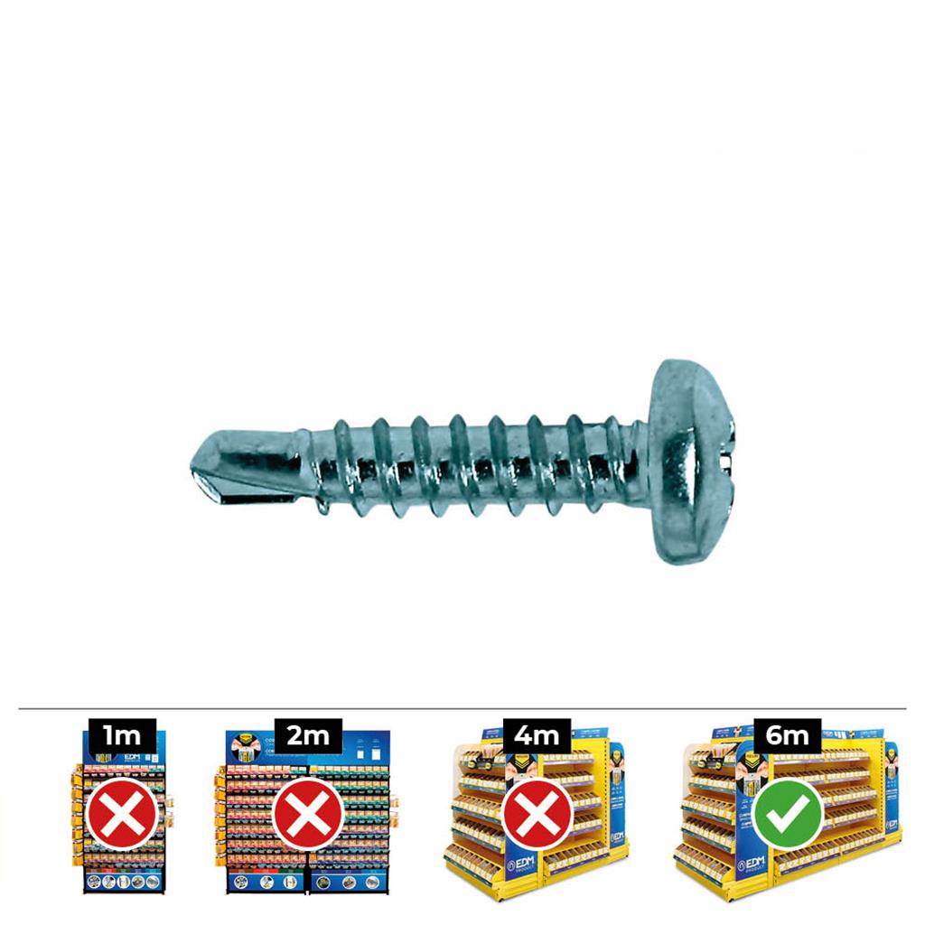 TORNILLO 7504N-08X5/8 4,2X16 ZINCADO